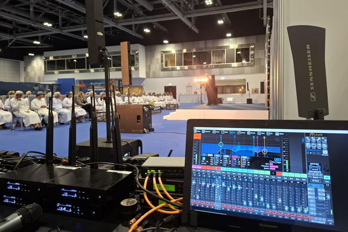 Control Desk with Midas Software & Shure Wireless TX/RX